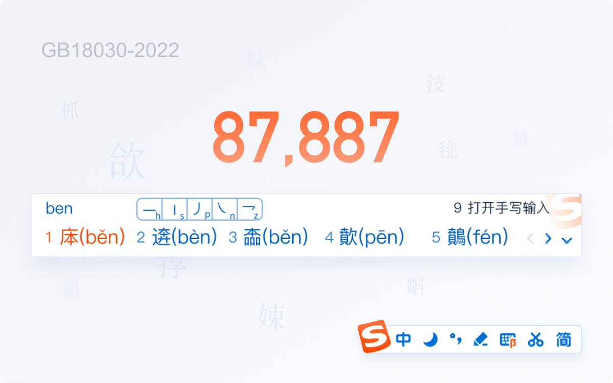 搜狗输入法多种输入模式展示